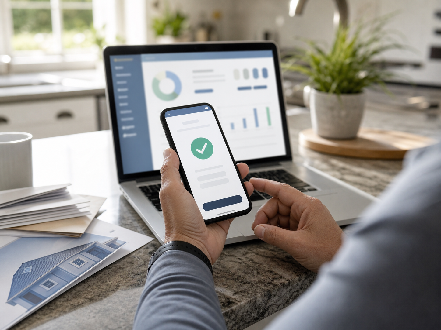Mobile HOA dues payment workflow